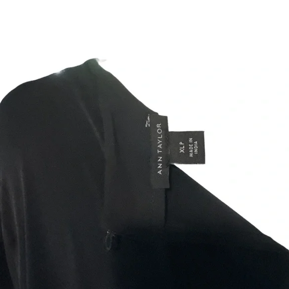 Ann Taylor Black Blouse with Embellished Cuffs - Picture 2 of 7